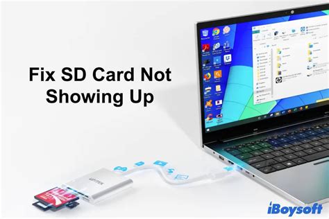 micro sd card not showing up windows 10|SD Card Not Showing up in Windows 11/10, Fixes & Causes.